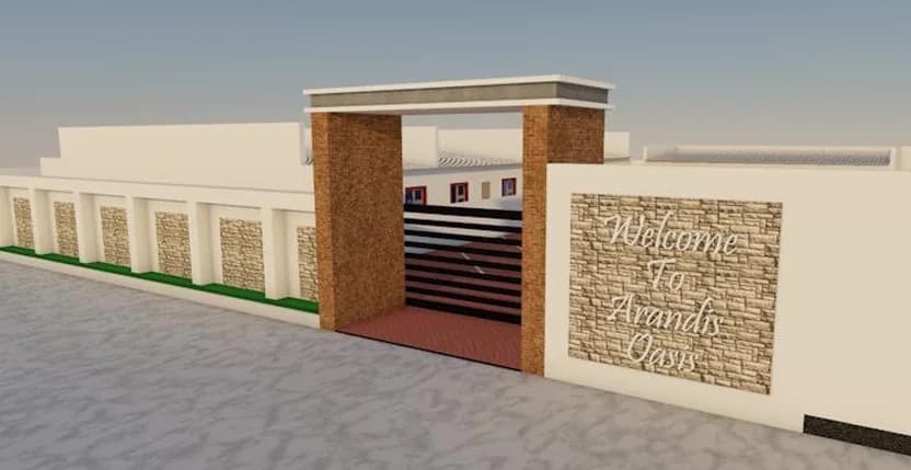 entrance 3d render