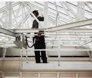 roof structure cleaning by High Rise Cleaners